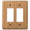 Amerelle Amerelle Contemporary Brown 2 gang Wood Decorator Wall Plate 1 pk 901RRL - alternate 2